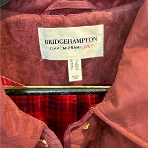 Isaac Mizrahi Women's Deep Red Utility Jacket